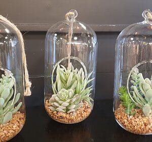 globe suspendu cactus h24cm