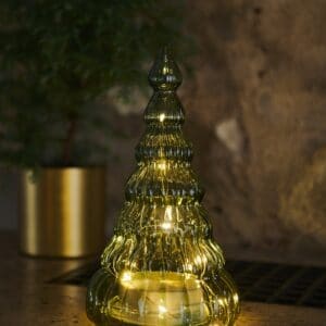 Sapin lumineux vert grand modèle.