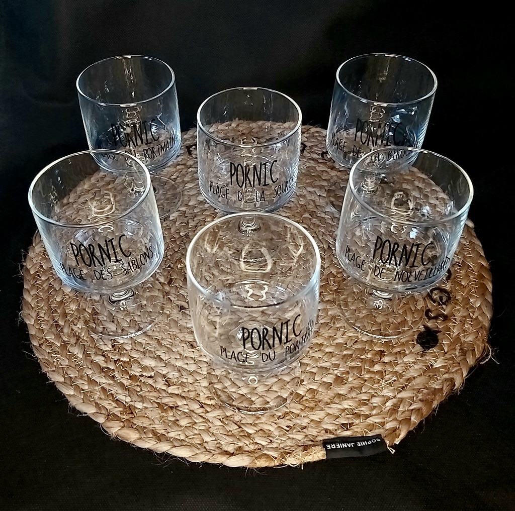 Verres à pieds empilables Pornic - Sophie Janière.