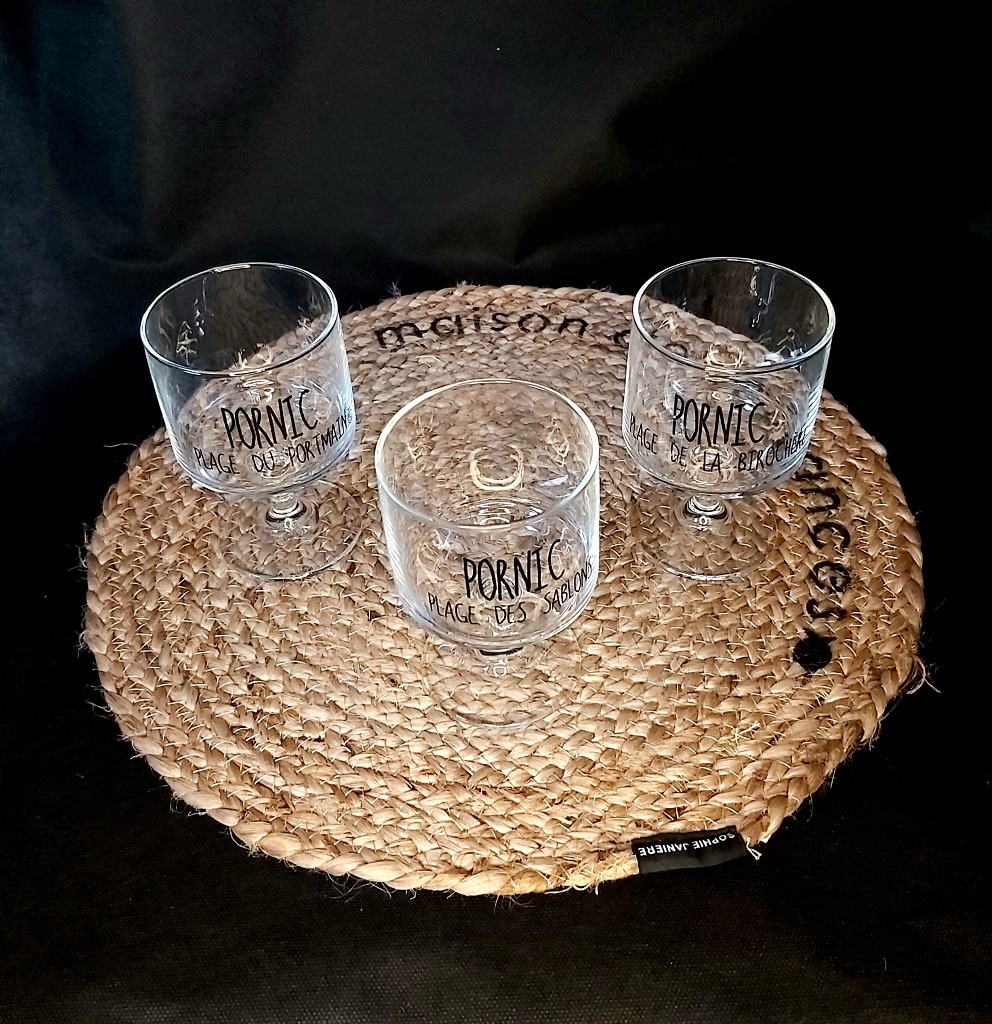 Verres à pieds empilables Pornic - Sophie Janière.