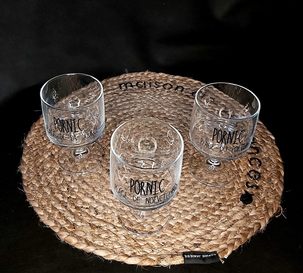 Verres à pieds empilables Pornic - Sophie Janière.