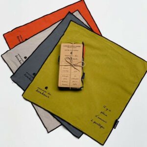 lot 4 serviettes sophie janiere