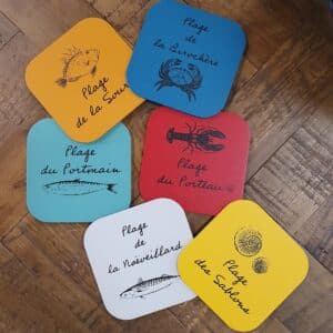 lot de 6 sous verres sophie janiere